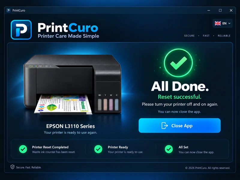 PrintCuro reset complete